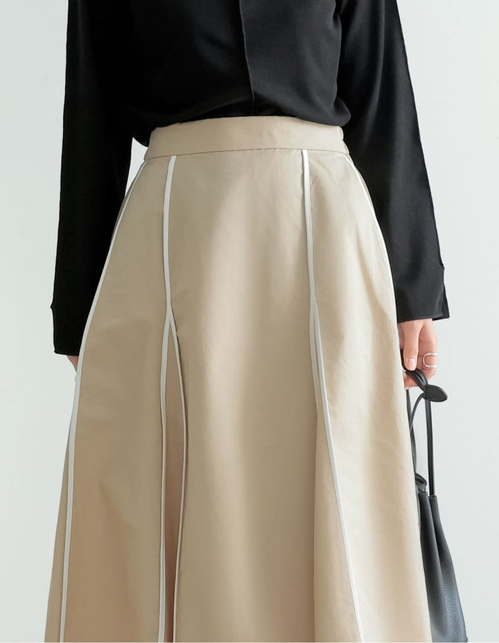 ウェザークロスパイピングフレアスカート スカート レディースファッション通販 リエディ