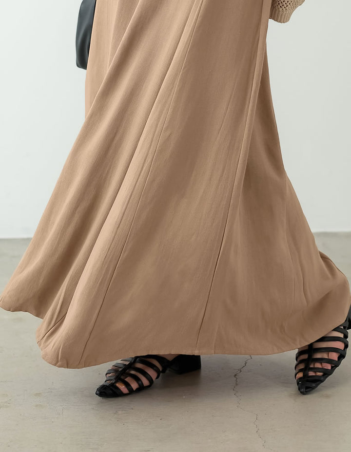 リネンブレンドマキシフレアスカート スカート レディースファッション通販 リエディ