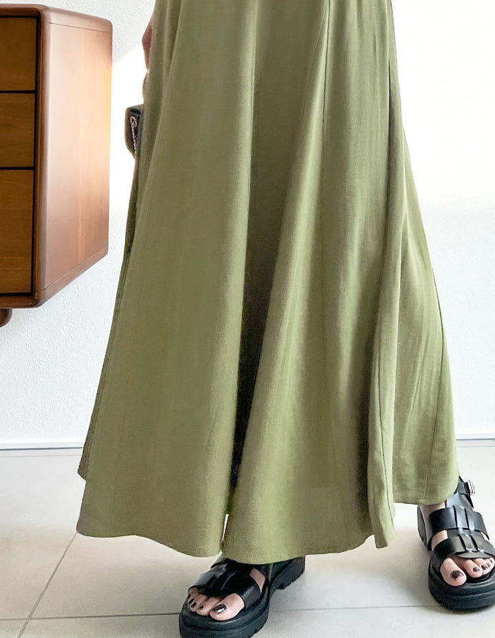 リネンブレンドマキシフレアスカート スカート レディースファッション通販 リエディ