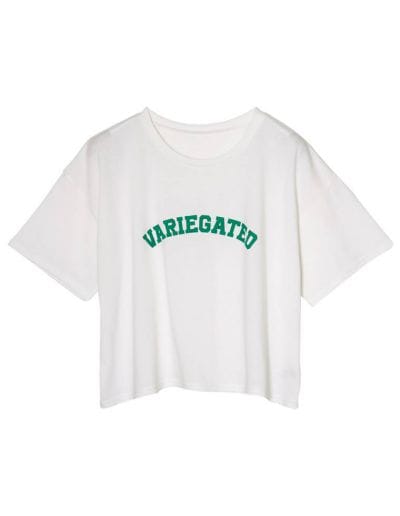 カレッジロゴクロップドTシャツ[mb] トップス レディースファッション通販 リエディ