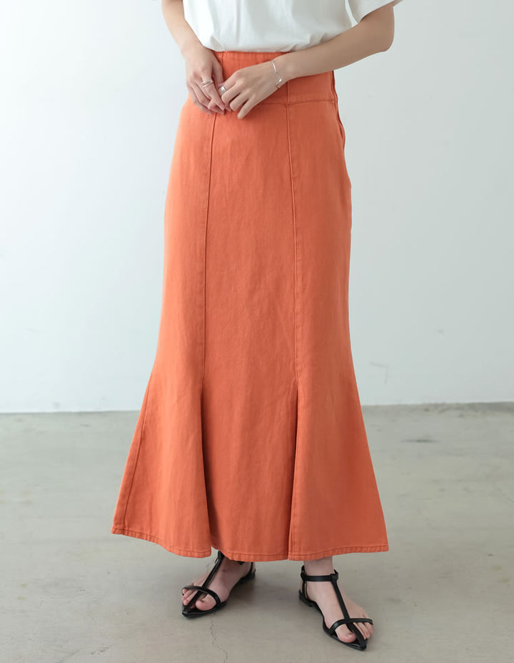 コットンツイルカラーマーメイドスカート スカート レディースファッション通販 リエディ