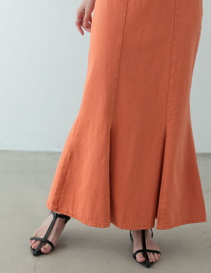コットンツイルカラーマーメイドスカート スカート レディースファッション通販 リエディ