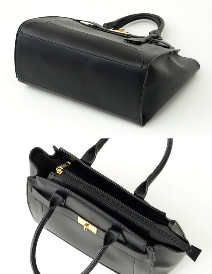 合皮サイドベルトデザインハンドバッグ バッグ レディースファッション通販 リエディ