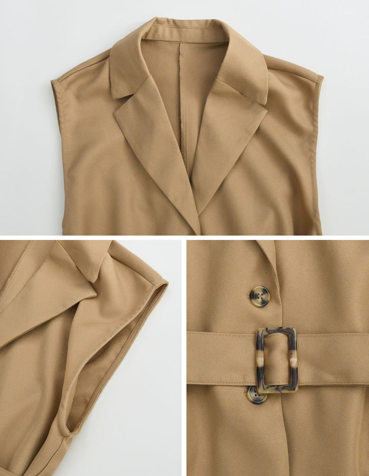 トレンチデザインロングジレジャケット ジャケット/アウター レディースファッション通販 リエディ