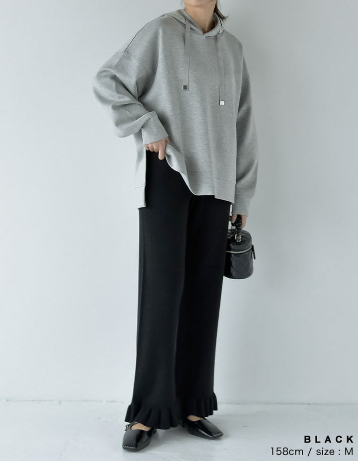 [2023-24 WINTER PRE ORDER]裾フリルリブニットパンツ パンツ レディースファッション通販 リエディ