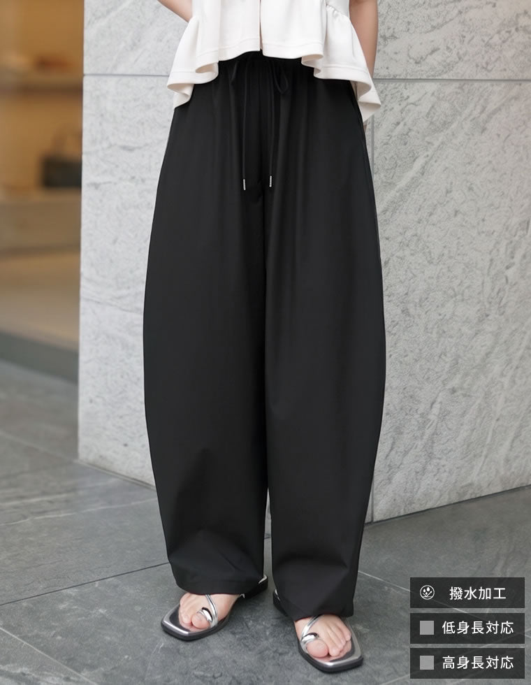 ウエストドロストバレルレッグパンツ - パンツ通販 | 人気レディース