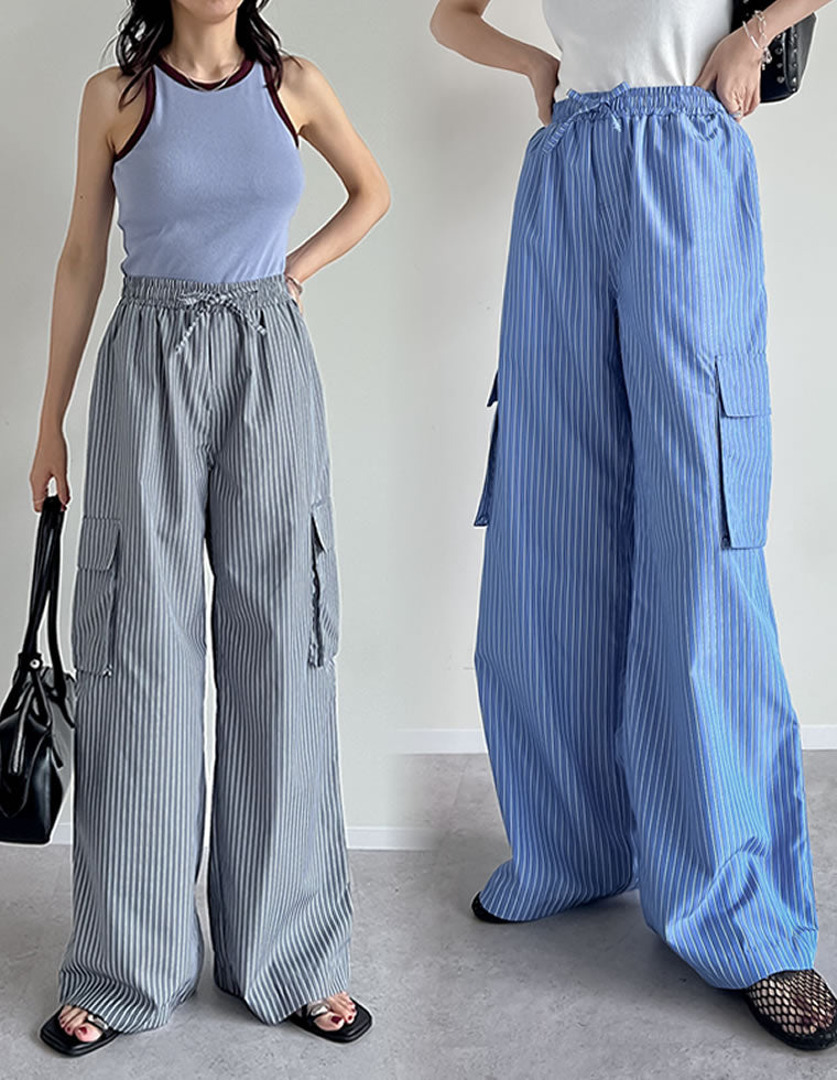 マルチストライプブロードカーゴパンツ - パンツ通販 | 人気