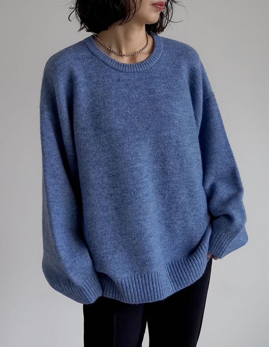 モヘアタッチニットクルーネックトップス トップス 人気レディースファッション通販 リエディ