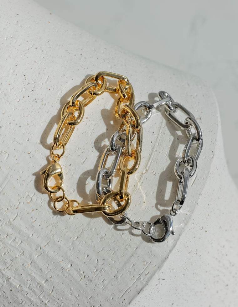 オーバルリングチェーンブレスレット - アクセサリー通販 | 人気