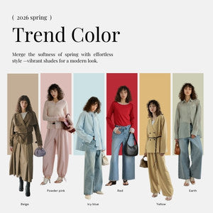 【2026春夏トレンドカラー】おしゃれ上手な大人が押さえておきたい今流行りのカラーをPICKUP
