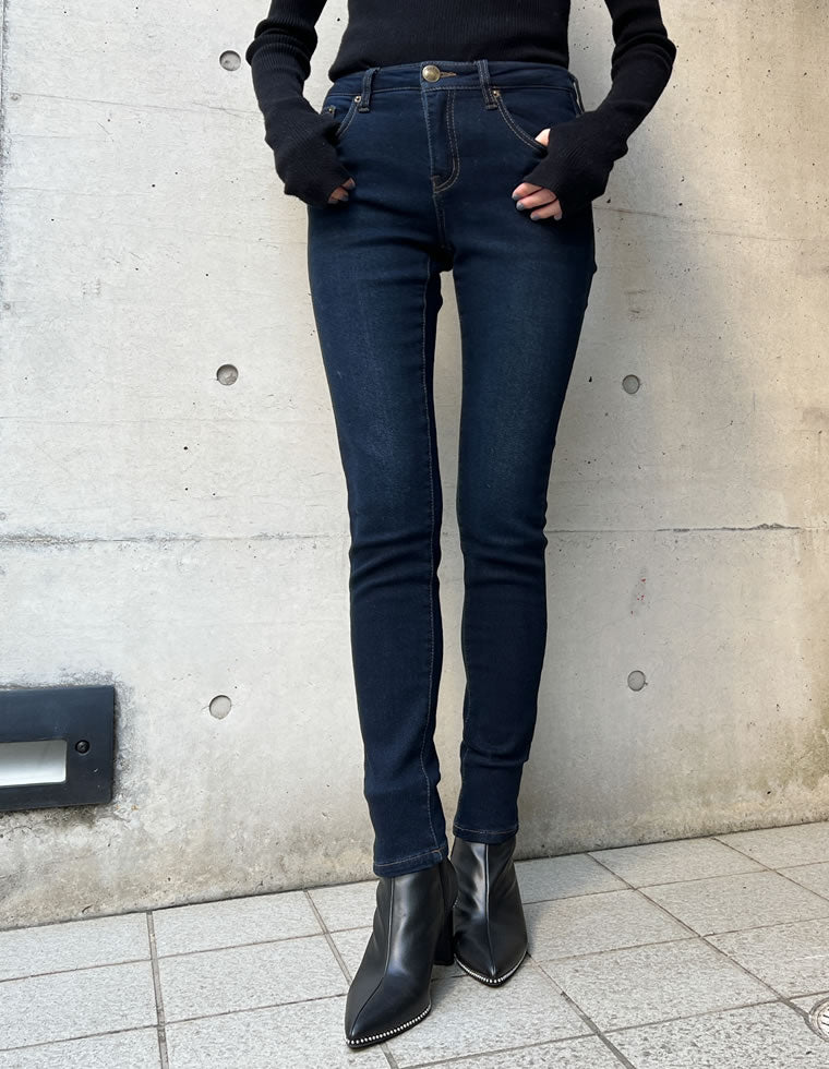 裏起毛ストレッチスキニーデニムパンツ - パンツ通販 | 人気レディース 裏起毛ストレッチスキニーデニムパンツ - パンツ通販 | 人気レディース