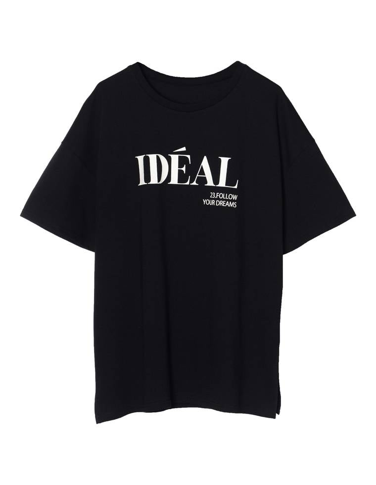IDEALロゴプリント半袖Tシャツ