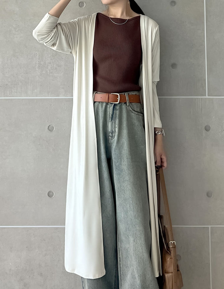 【OUTLET SALE 50%OFF ¥2,999⇒¥1,499】[シリーズ累計7万枚HIT][UVカット][接触冷感][洗濯機で洗える][大きいサイズ有]2丈から選べるロングカーディガン トップス 人気レディースファッション通販 リエディ