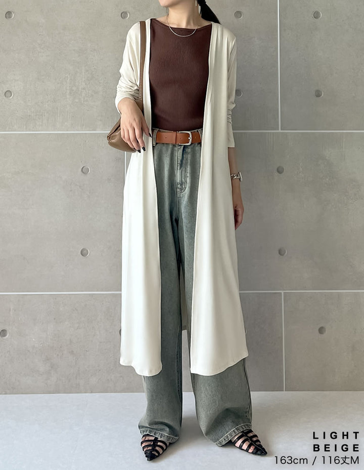 【OUTLET SALE 50%OFF ¥2,999⇒¥1,499】[シリーズ累計7万枚HIT][UVカット][接触冷感][洗濯機で洗える][大きいサイズ有]2丈から選べるロングカーディガン トップス 人気レディースファッション通販 リエディ