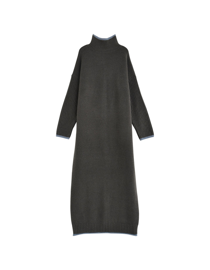 【クーポンで20%OFF￥5,998⇒￥4,798】〖クーポンコード：SH_20_2511〗[新色追加][累計販売枚数5万枚突破！][低身長サイズ有]前後2WAYハイネック指穴マキシニットワンピース