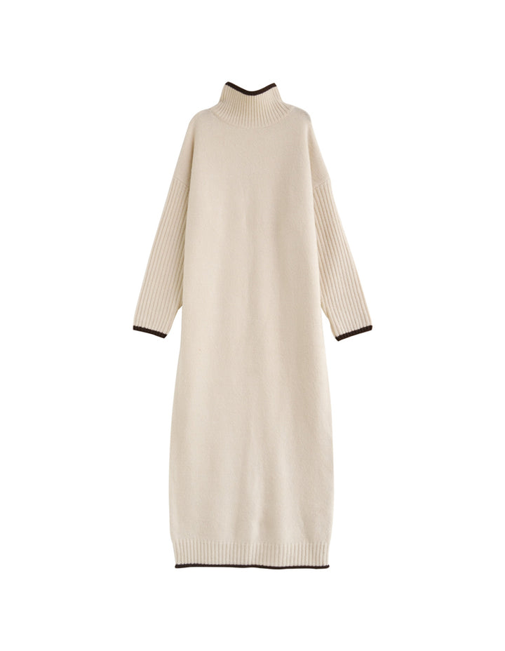 【クーポンで20%OFF￥5,998⇒￥4,798】〖クーポンコード：SH_20_2511〗[新色追加][累計販売枚数5万枚突破！][低身長サイズ有]前後2WAYハイネック指穴マキシニットワンピース