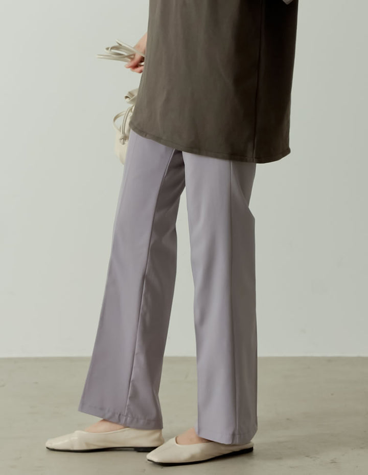 センタープレスソフトフレアパンツ パンツ レディースファッション通販 リエディ