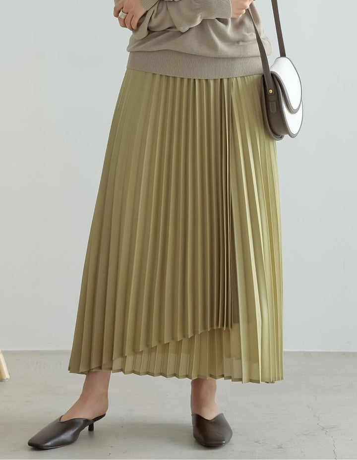 シアーシフォンラッププリーツスカート スカート レディースファッション通販 リエディ