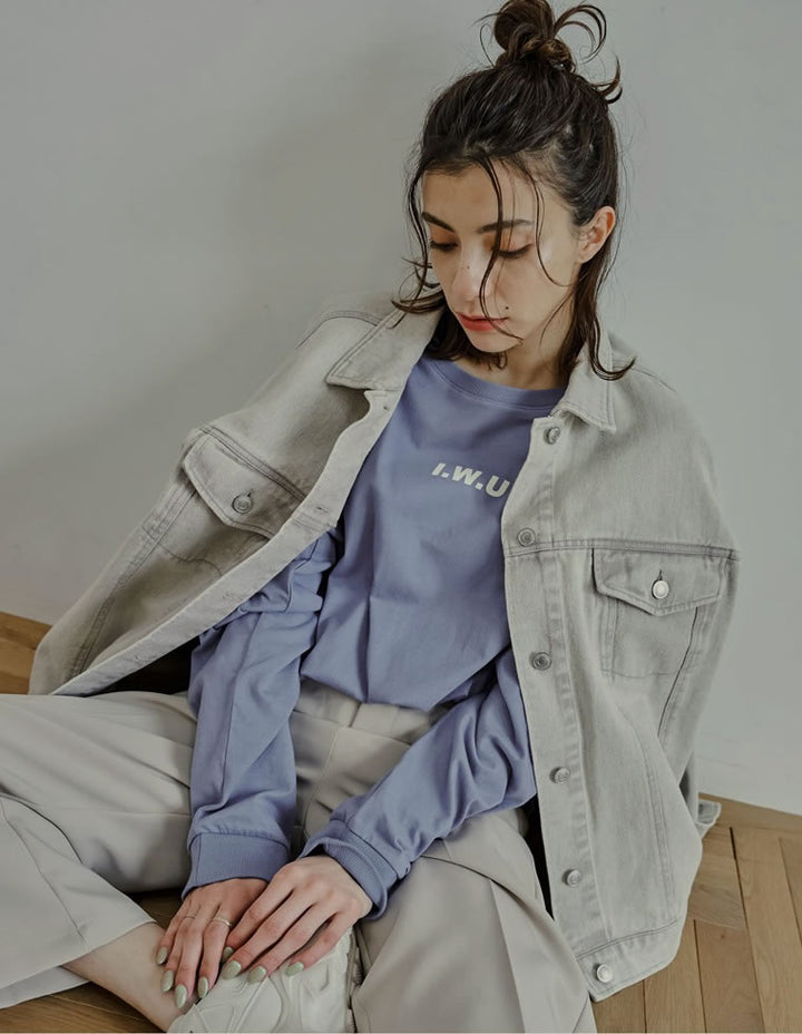 【60％OFF！OUTLETSALE】ユニセックスUSAコットン長袖ロゴプリントカットソー[mb] トップス レディースファッション通販 リエディ