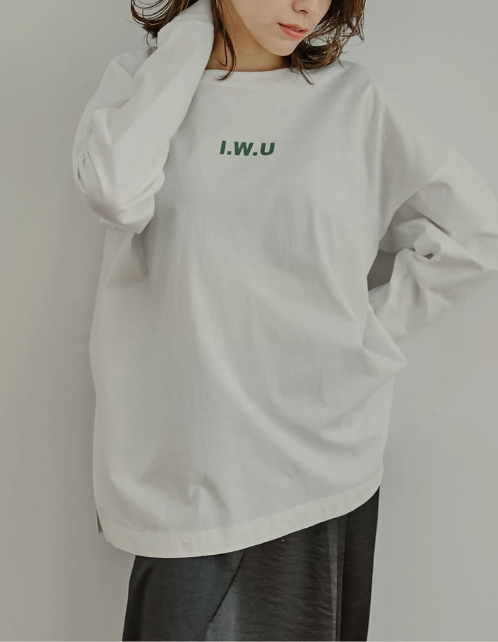 【60％OFF！OUTLETSALE】ユニセックスUSAコットン長袖ロゴプリントカットソー[mb] トップス レディースファッション通販 リエディ