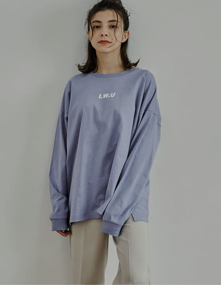 【60％OFF！OUTLETSALE】ユニセックスUSAコットン長袖ロゴプリントカットソー[mb] トップス レディースファッション通販 リエディ