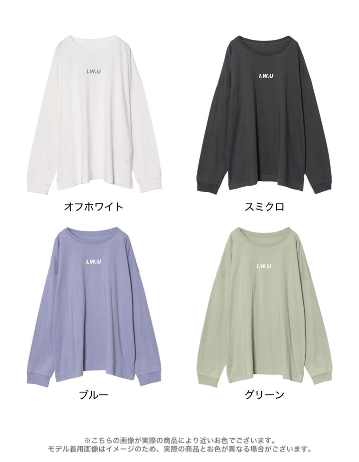 【60％OFF！OUTLETSALE】ユニセックスUSAコットン長袖ロゴプリントカットソー[mb] トップス レディースファッション通販 リエディ