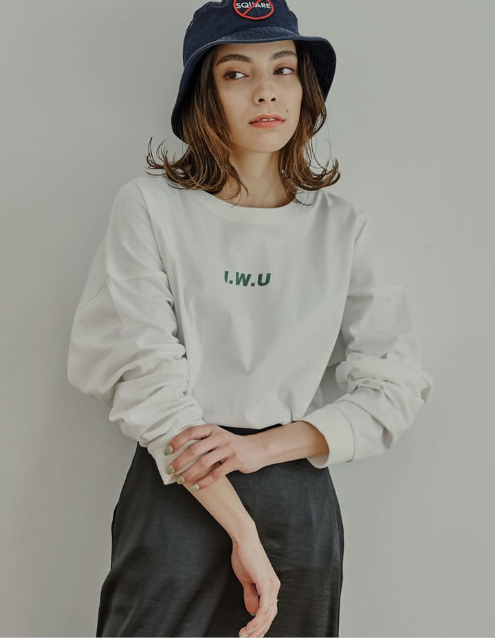 【60％OFF！OUTLETSALE】ユニセックスUSAコットン長袖ロゴプリントカットソー[mb] トップス レディースファッション通販 リエディ