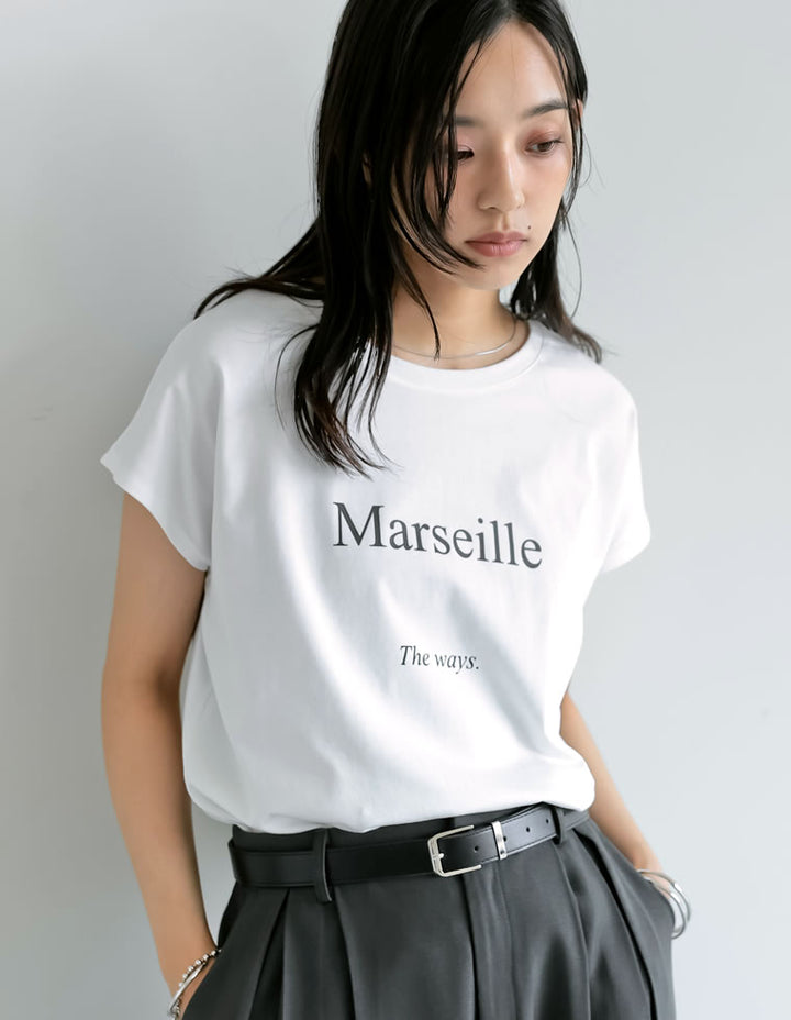 【TIME SALE 25%OFF ¥2,498⇒¥1,873】[UVカット][接触冷感][紫外線対策][累計販売枚数1.9万枚突破！]選べるフロントロゴフレンチスリーブTシャツ トップス 人気レディースファッション通販 リエディ