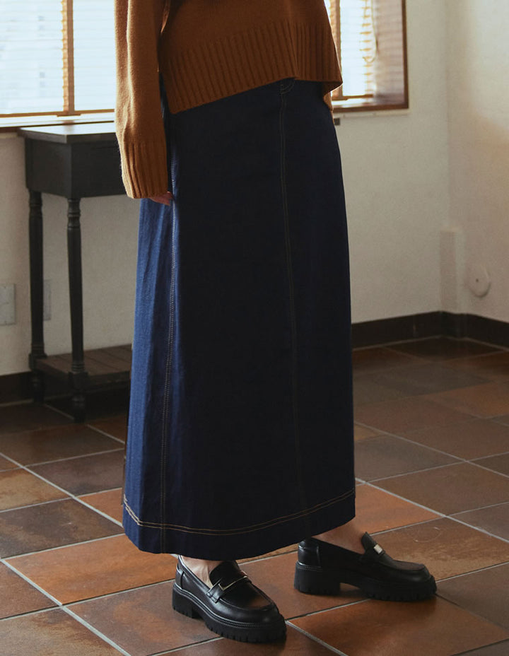 【60％OFF！OUTLETSALE】マキシデニムスカート スカート レディースファッション通販 リエディ