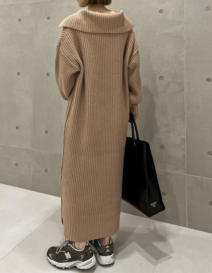 セーラーカラーリサイクルニットワンピース ワンピース レディースファッション通販 リエディ