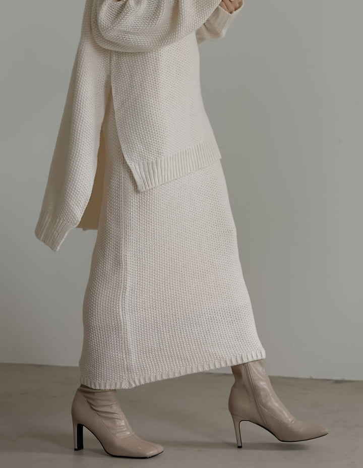 【20％OFF！OUTLETSALE】鹿の子編みストレートニットスカート スカート レディースファッション通販 リエディ