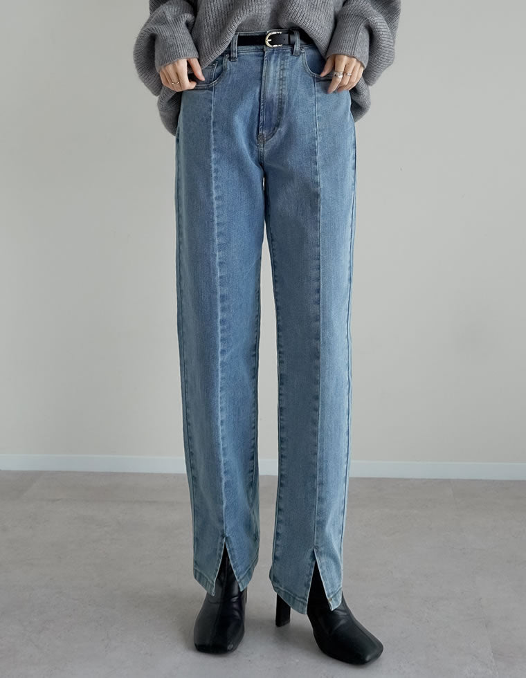 センタースリットリサイクルデニム - パンツ通販 | 人気レディース