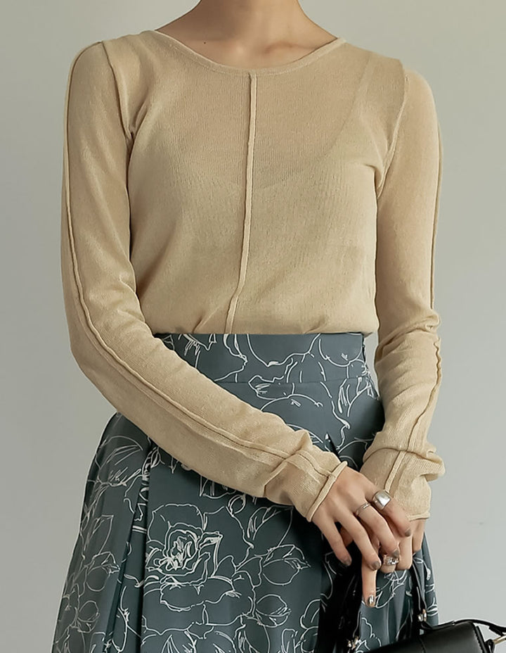 【60％OFF！OUTLETSALE】アウトリンキングシアーニット＆キャミソールアンサンブルセット トップス レディースファッション通販 リエディ