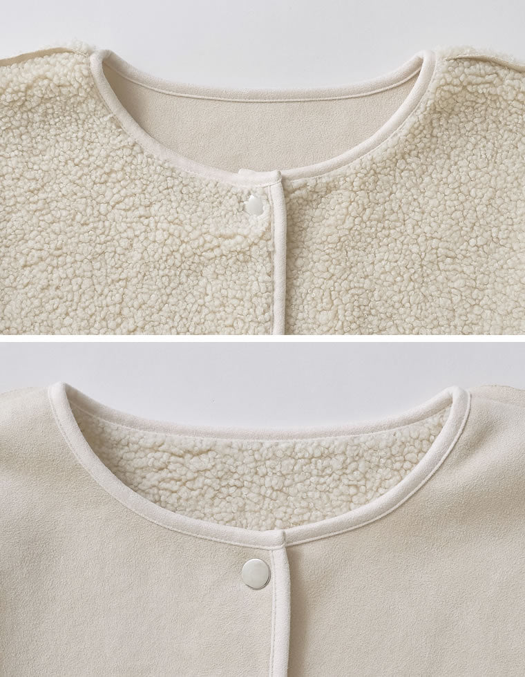 マルチウェイリバーシブルボアフェイクムートンロングコート