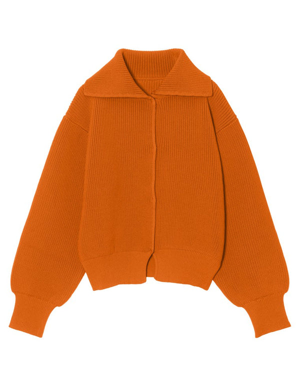 【20％OFF！OUTLETSALE】襟付きスポンジニットカーディガン トップス レディースファッション通販 リエディ
