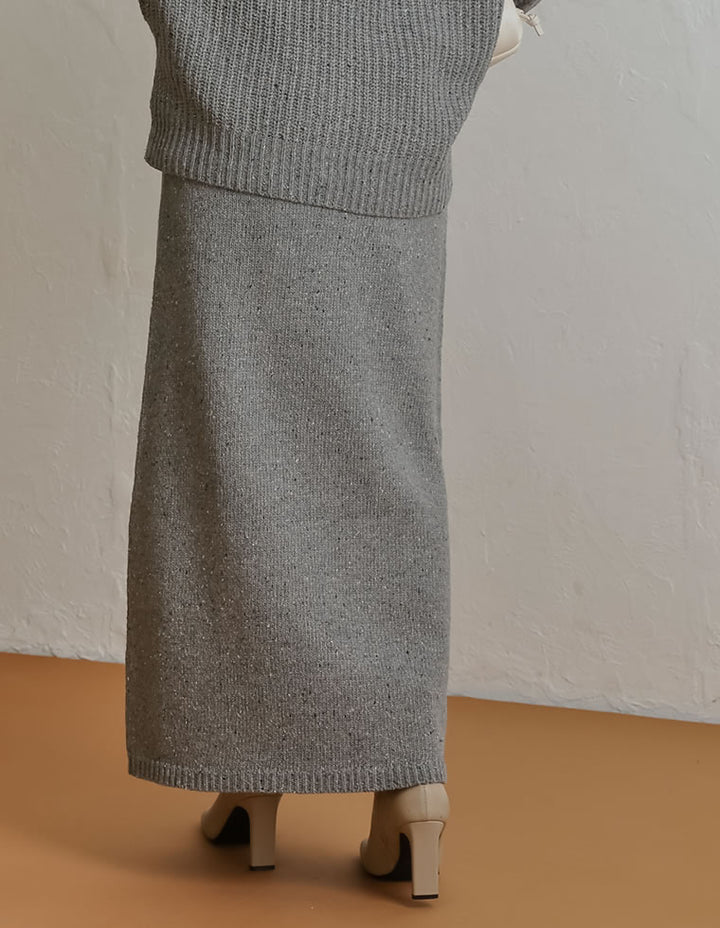 ミックスネップロングニットスカート スカート レディースファッション通販 リエディ