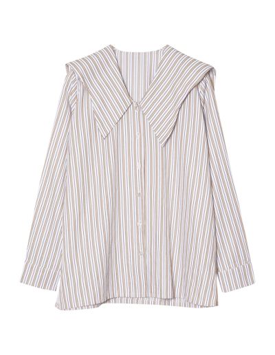 マルチストライプウエーブカラーブラウス トップス レディースファッション通販 リエディ