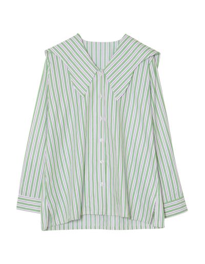 マルチストライプウエーブカラーブラウス トップス レディースファッション通販 リエディ