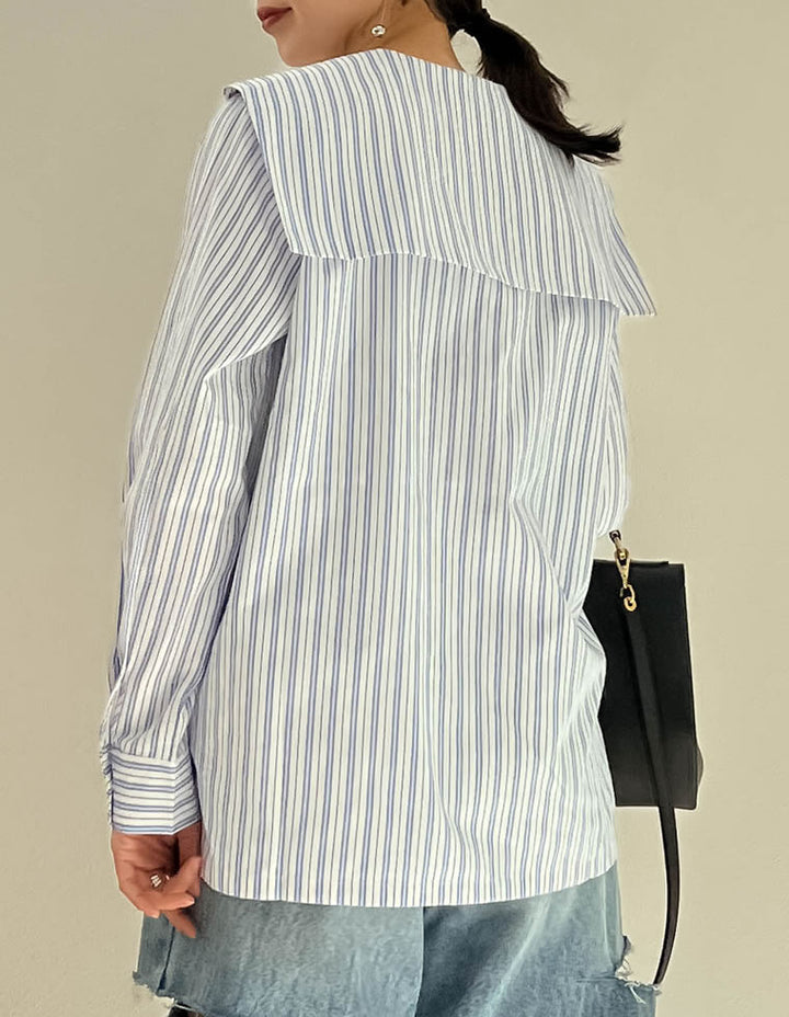 マルチストライプウエーブカラーブラウス トップス レディースファッション通販 リエディ