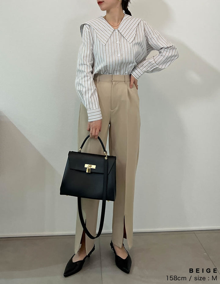 マルチストライプウエーブカラーブラウス トップス レディースファッション通販 リエディ