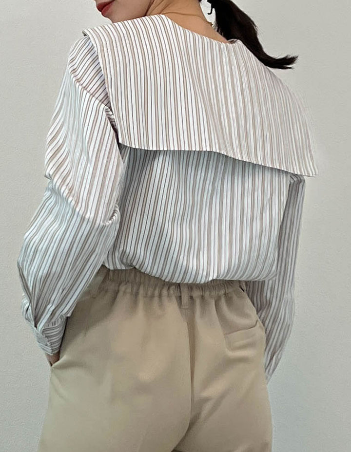 マルチストライプウエーブカラーブラウス トップス レディースファッション通販 リエディ