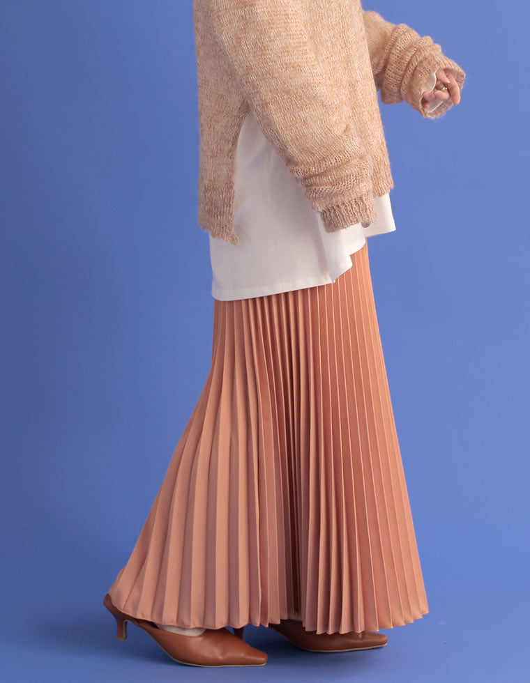 ツイルカラープリーツスカート - スカート通販 | 人気レディース