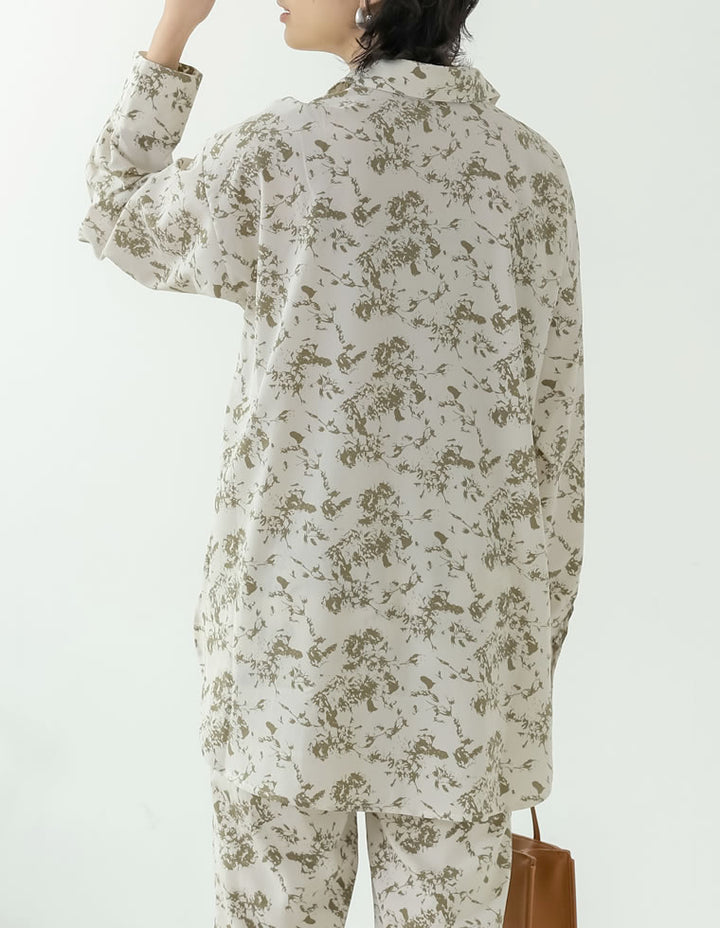 ヴィンテージフラワー柄チュニックシャツ[mb] トップス レディースファッション通販 リエディ