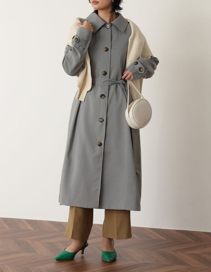 配色ステンカラートレンチコート ジャケット/アウター レディースファッション通販 リエディ