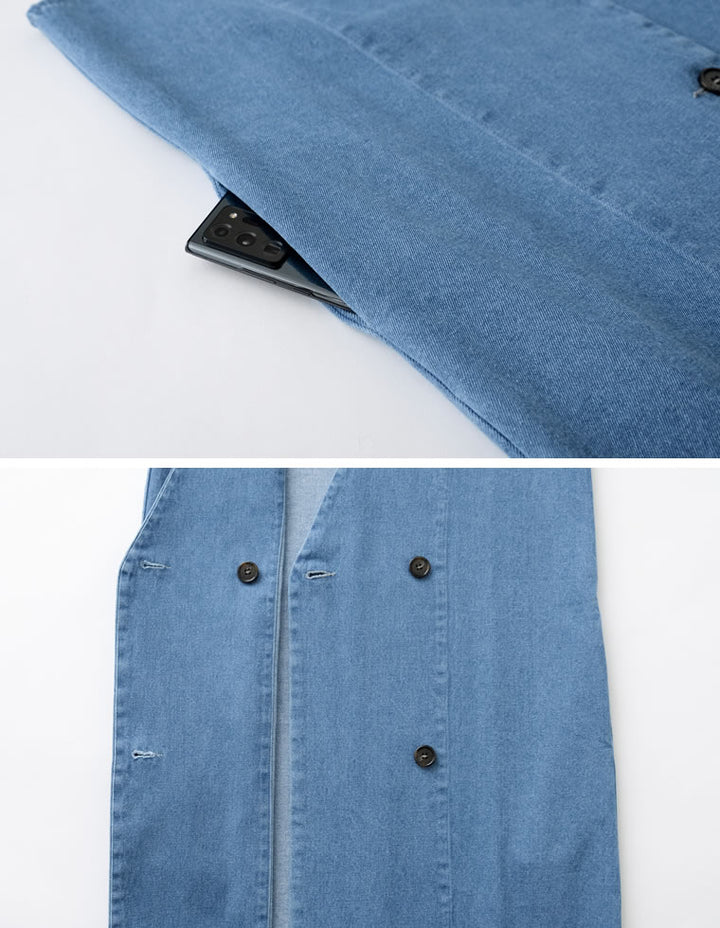 コットンデニム2WAYノースリーブベスト ワンピース レディースファッション通販 リエディ