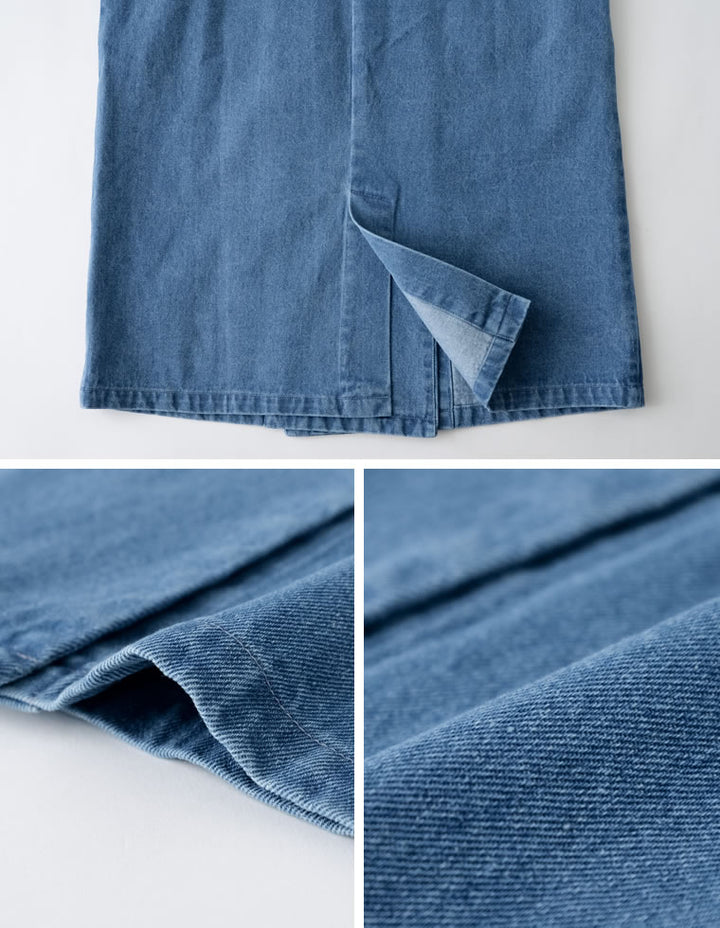 コットンデニム2WAYノースリーブベスト ワンピース レディースファッション通販 リエディ