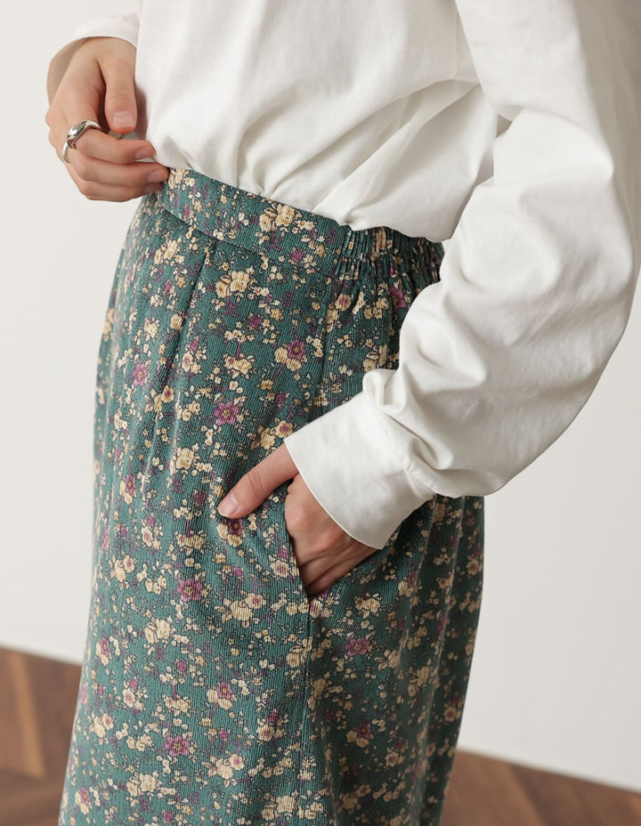 ライトコール花柄マーメイドスカート スカート レディースファッション通販 リエディ