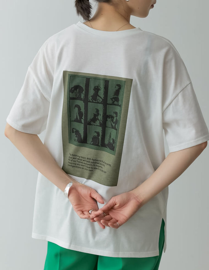 バックプリントオーバーサイズTシャツ[mb] トップス レディースファッション通販 リエディ