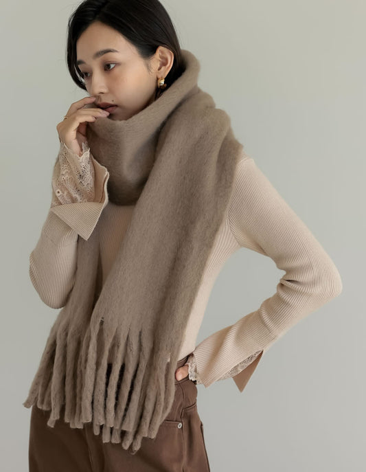 起毛フェイクウール無地マフラー ファッション雑貨 人気レディースファッション通販 リエディ