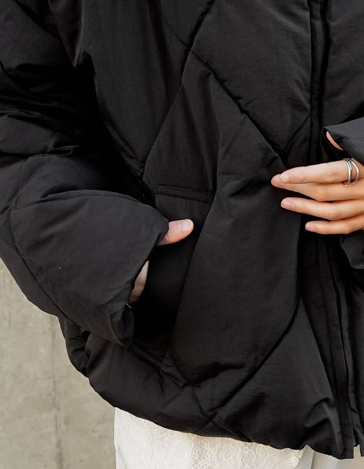 【TIME SALE 10%OFF】[HITアウター][セレクトコラボ][低身長サイズ有]ダイヤキルト中綿ダウンジャケット ジャケット/アウター 人気レディースファッション通販 リエディ